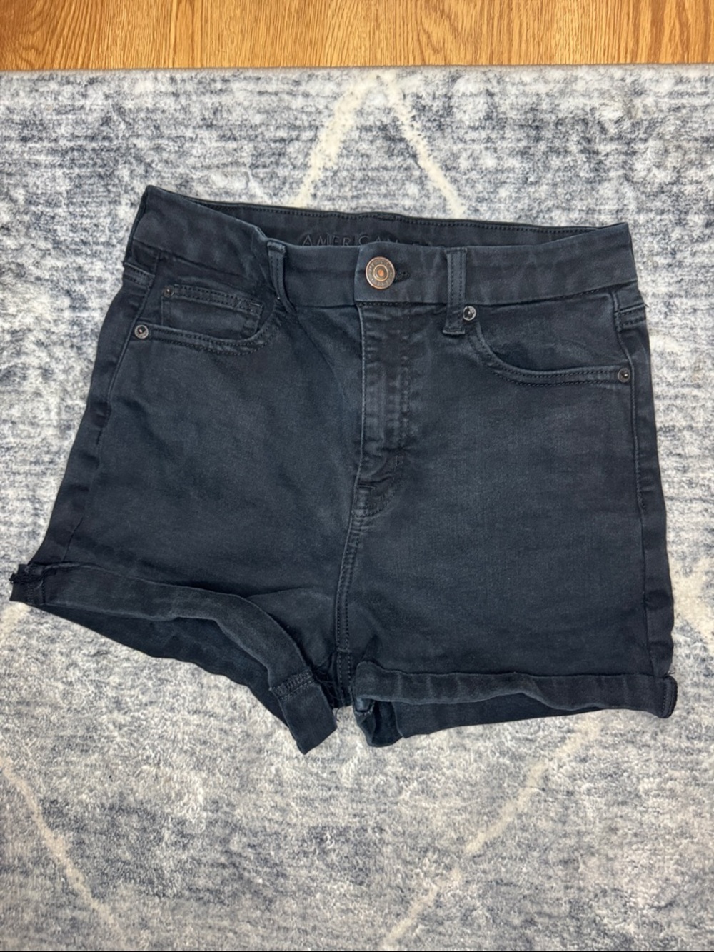 American Eagle High-Rise Black Denim Women’s Shorts
